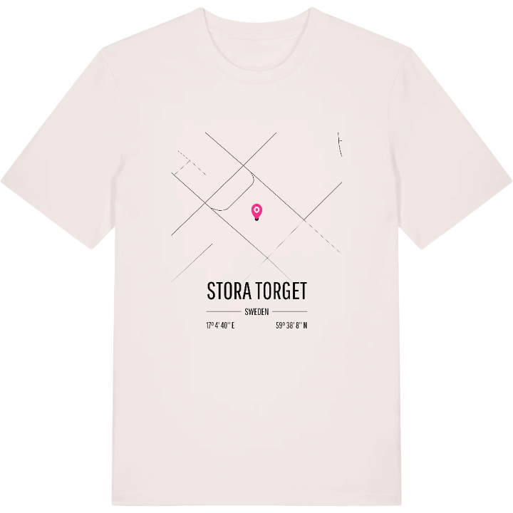 Stora torget karta t-shirt – t-shirt från PinShirt