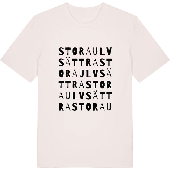 Stora Ulvsättra ordlek t-shirt – t-shirt från PinShirt