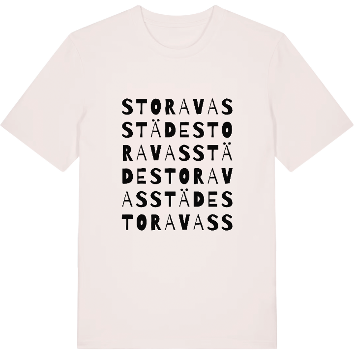 Stora Vasstäde ordlek t-shirt – t-shirt från PinShirt