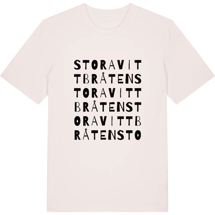 Stora Vittbråten ordlek t-shirt – t-shirt från PinShirt
