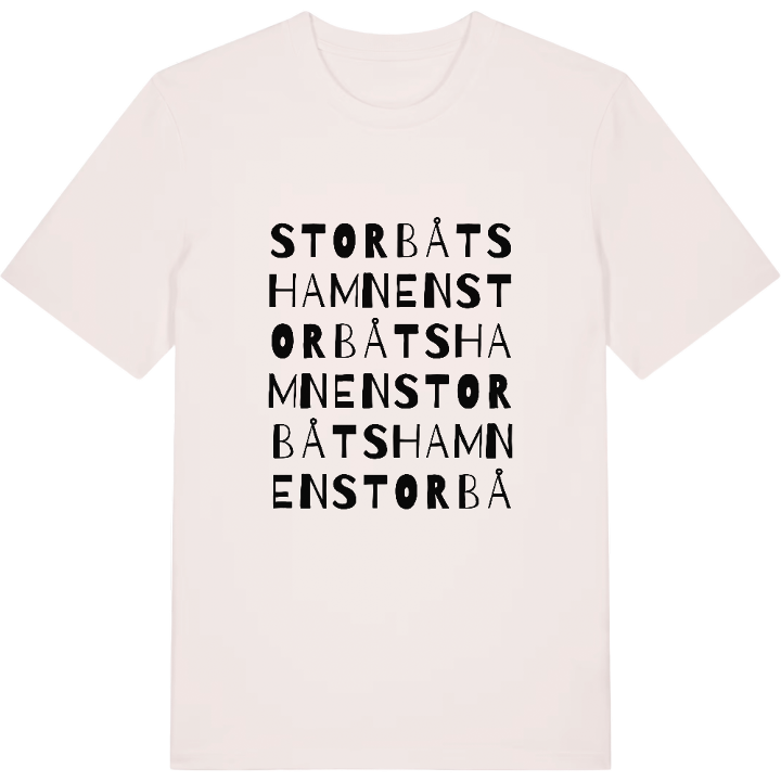 Storbåtshamnen ordlek t-shirt – t-shirt från PinShirt