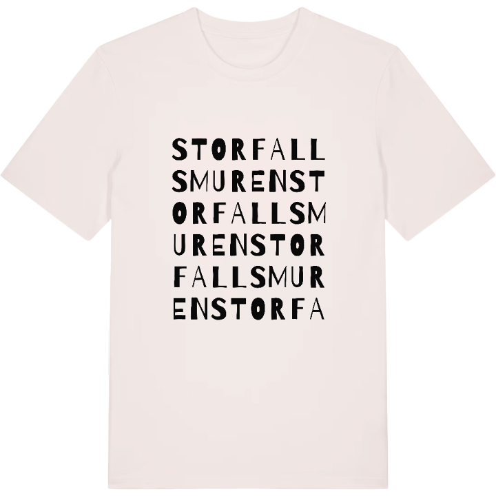 Storfallsmuren ordlek t-shirt – t-shirt från PinShirt
