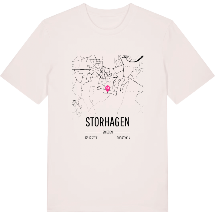 Storhagen karta t-shirt – t-shirt från PinShirt