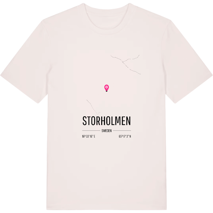 Storholmen karta t-shirt – t-shirt från PinShirt