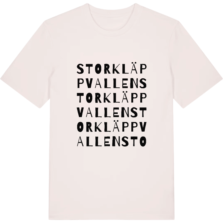 Storkläppvallen ordlek t-shirt – t-shirt från PinShirt