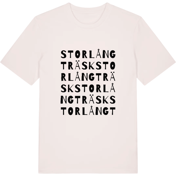 Storlångträsk ordlek t-shirt – t-shirt från PinShirt
