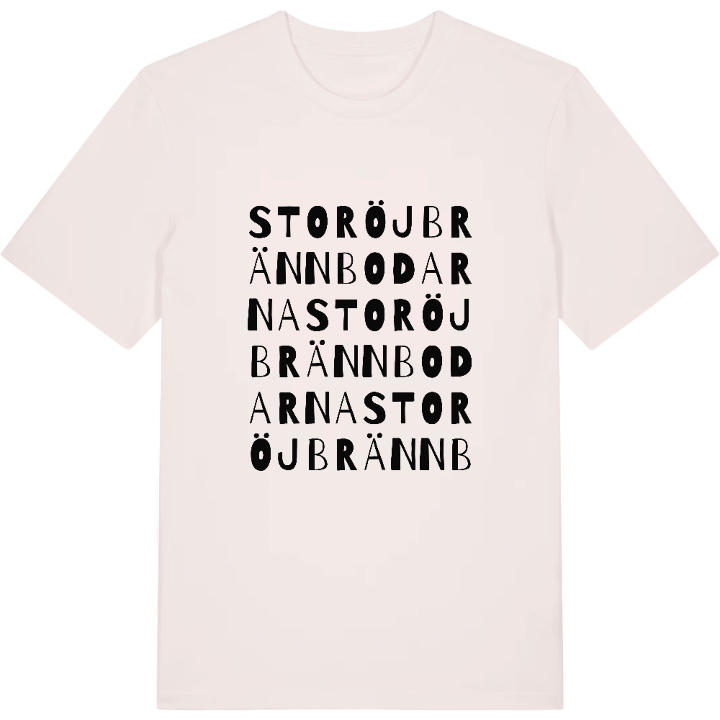 Storöjbrännbodarna ordlek t-shirt – t-shirt från PinShirt