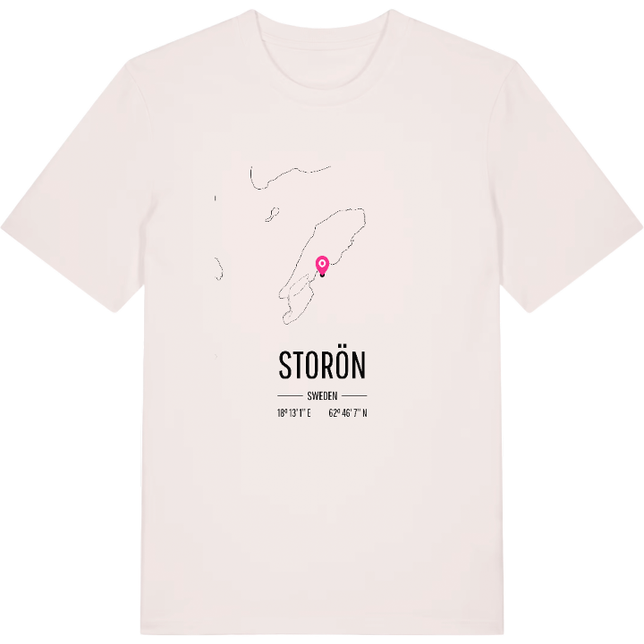 Storön karta t-shirt – t-shirt från PinShirt