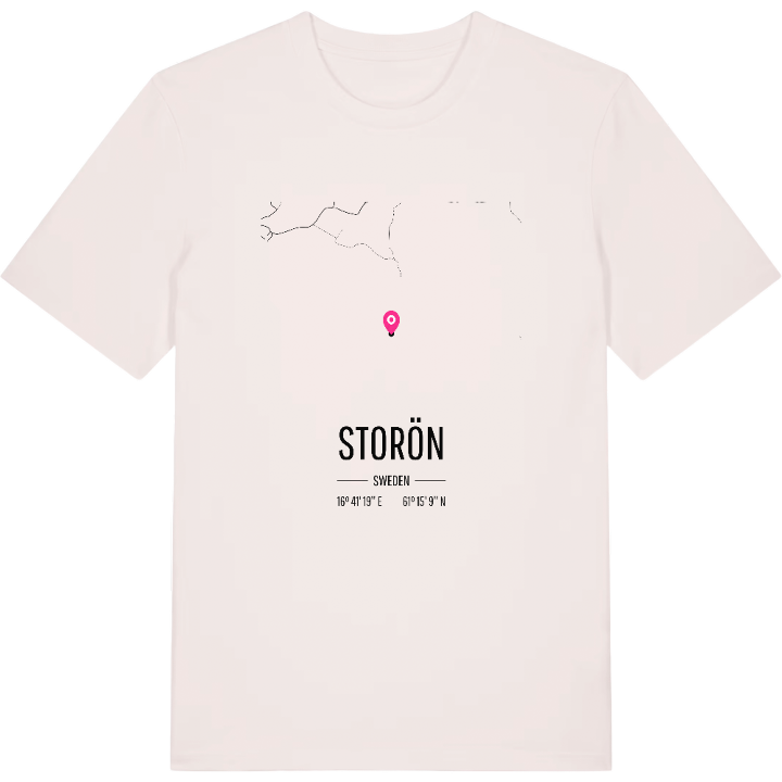Storön karta t-shirt – t-shirt från PinShirt