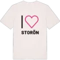 Jag älskar Storön t-shirt stort tryck
