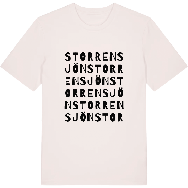 Storrensjön ordlek t-shirt – t-shirt från PinShirt