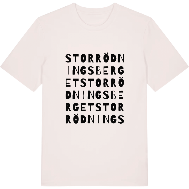 Storrödningsberget ordlek t-shirt – t-shirt från PinShirt