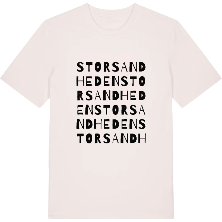 Storsandheden ordlek t-shirt – t-shirt från PinShirt