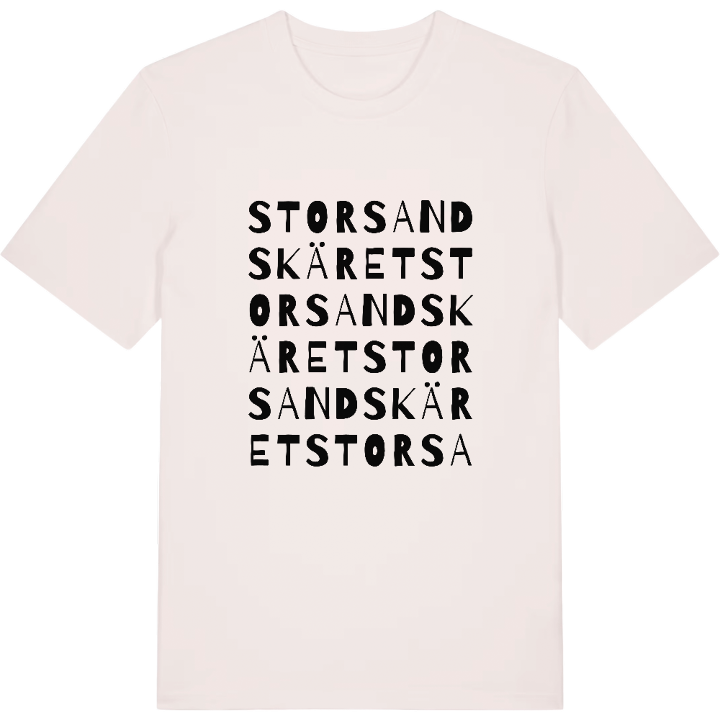 Storsandskäret ordlek t-shirt – t-shirt från PinShirt