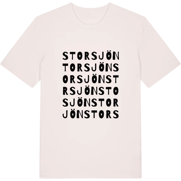 Storsjön ordlek t-shirt – t-shirt från PinShirt