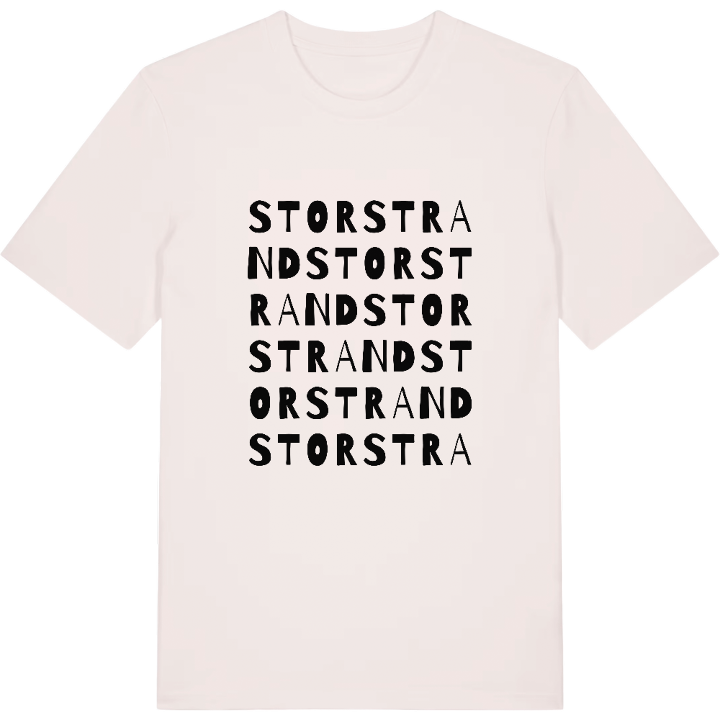 Storstrand ordlek t-shirt – t-shirt från PinShirt