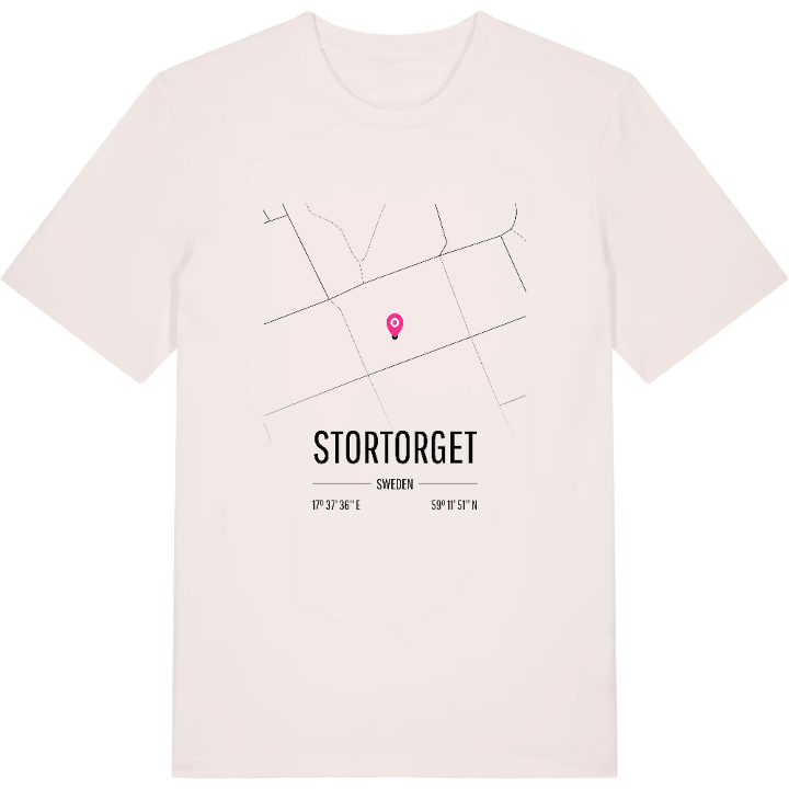 Stortorget karta t-shirt – t-shirt från PinShirt