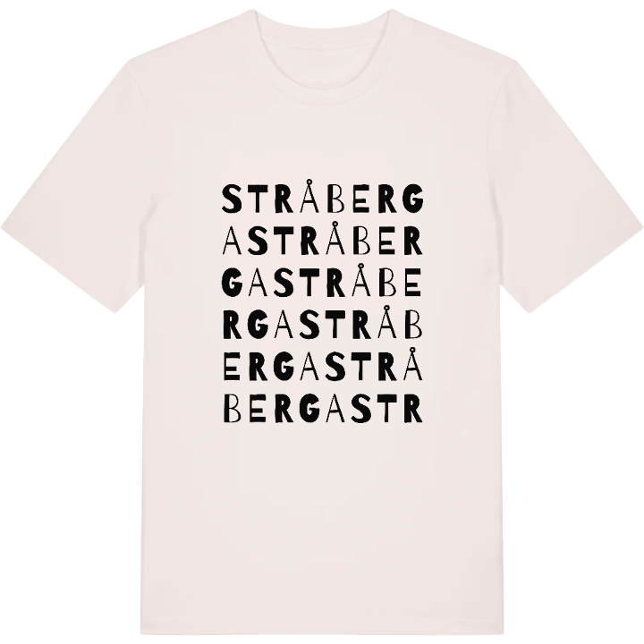 Stråberga ordlek t-shirt – t-shirt från PinShirt