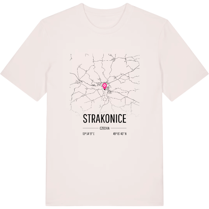 Strakonice karta t-shirt – t-shirt från PinShirt