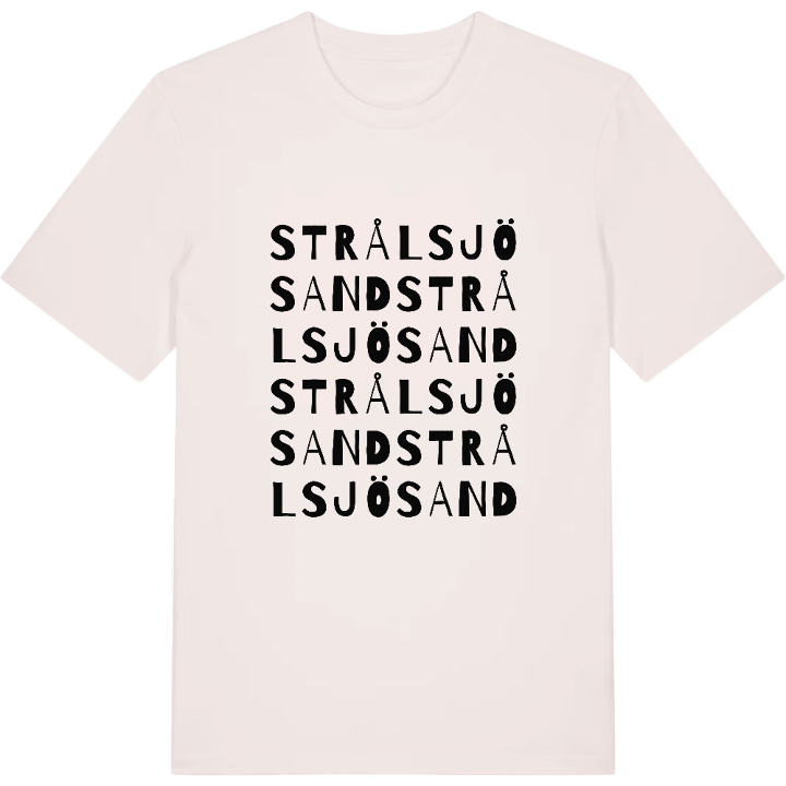 Strålsjösand ordlek t-shirt – t-shirt från PinShirt