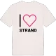 Jag älskar Strand t-shirt stort tryck