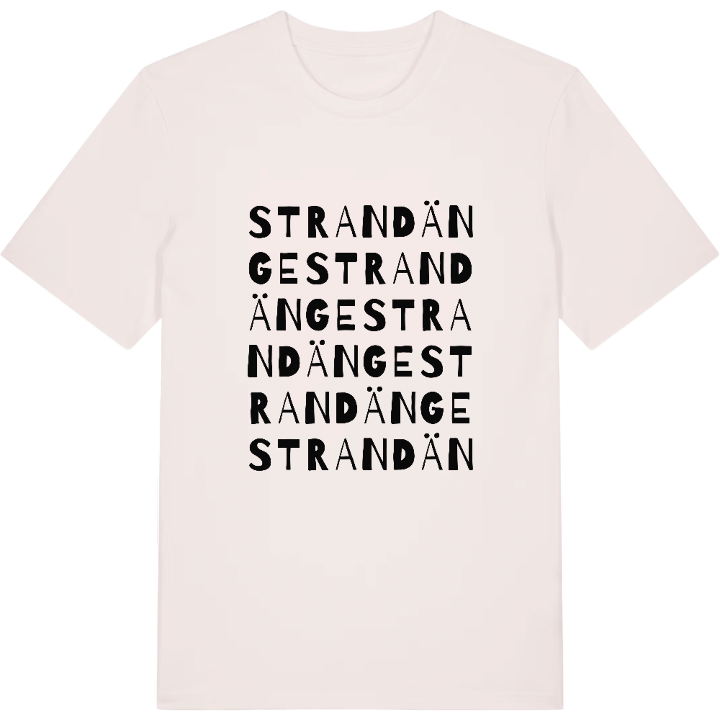 Strandänge ordlek t-shirt – t-shirt från PinShirt