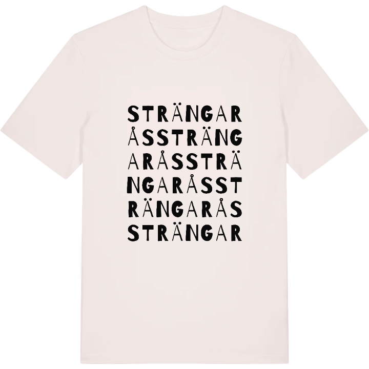 Strängarås ordlek t-shirt – t-shirt från PinShirt