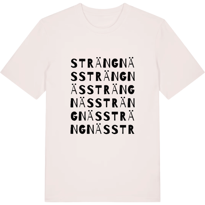 Strängnäs ordlek t-shirt – t-shirt från PinShirt