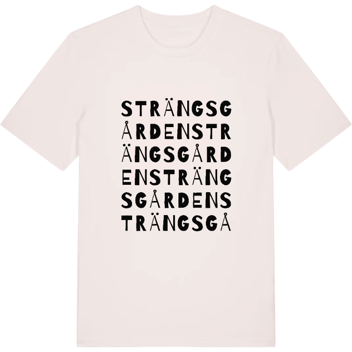 Strängsgården ordlek t-shirt – t-shirt från PinShirt