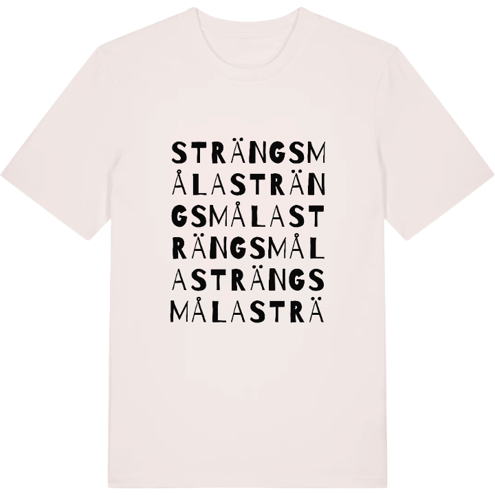 Strängsmåla ordlek t-shirt – t-shirt från PinShirt