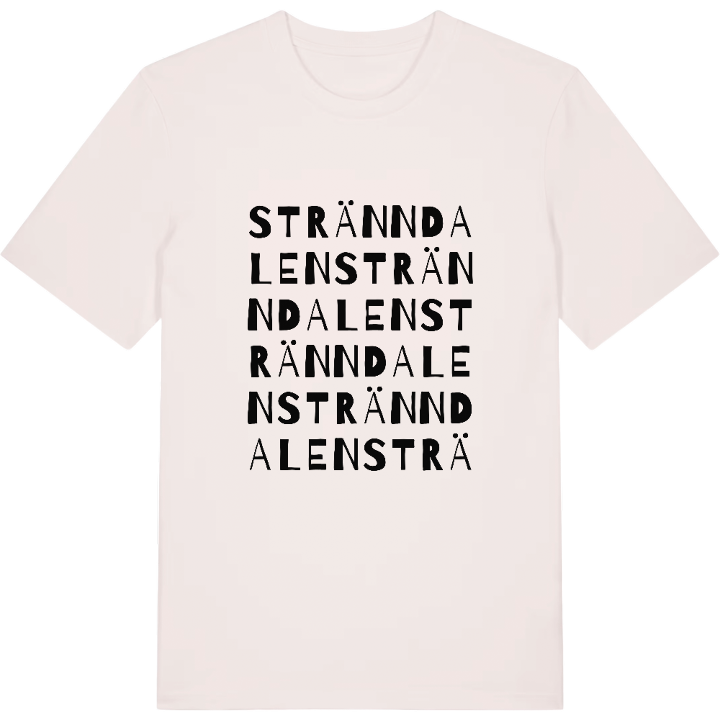 Stränndalen ordlek t-shirt – t-shirt från PinShirt