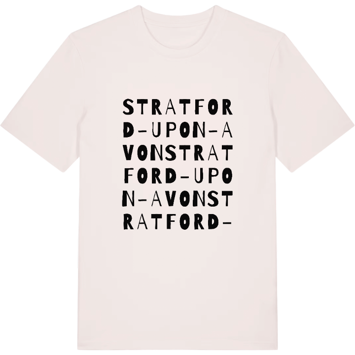 Stratford-upon-Avon ordlek t-shirt – t-shirt från PinShirt