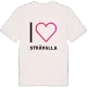Jag älskar Stråvalla t-shirt stort tryck