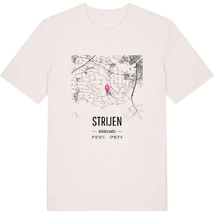 Strijen karta t-shirt – t-shirt från PinShirt