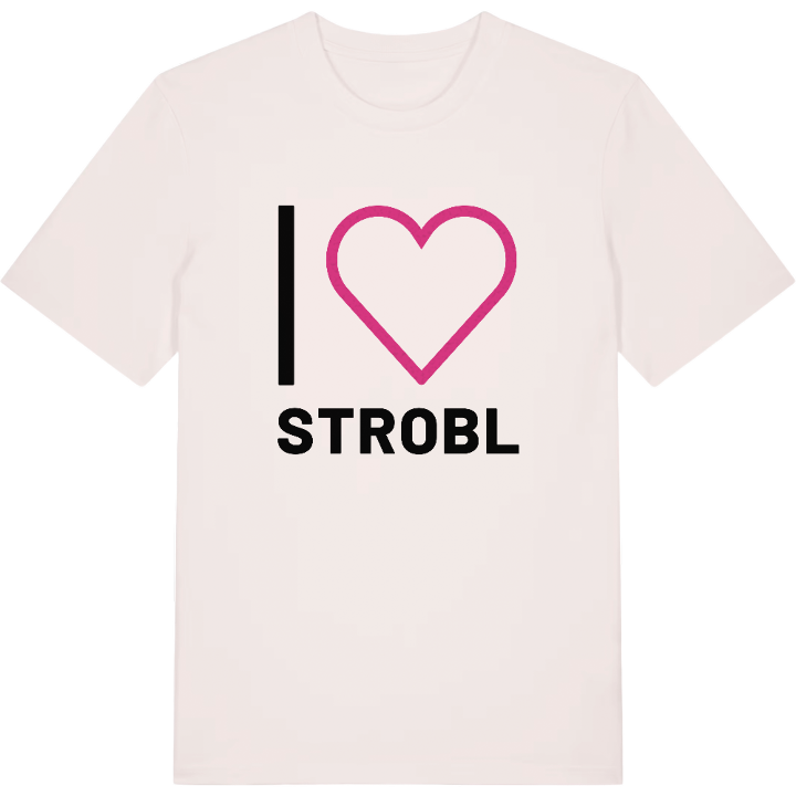 Jag älskar Strobl t-shirt stort tryck – t-shirt från PinShirt