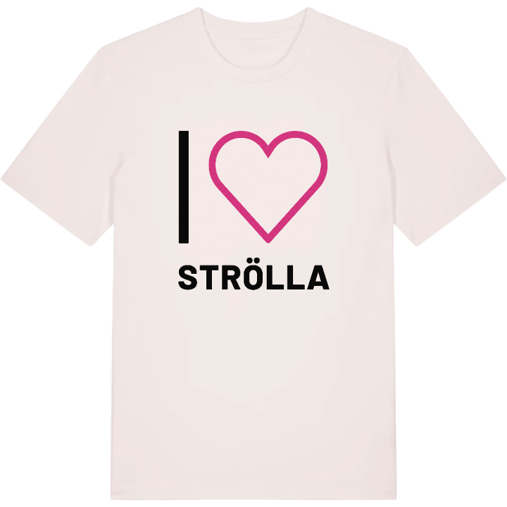 Jag älskar Strölla t-shirt stort tryck – t-shirt från PinShirt