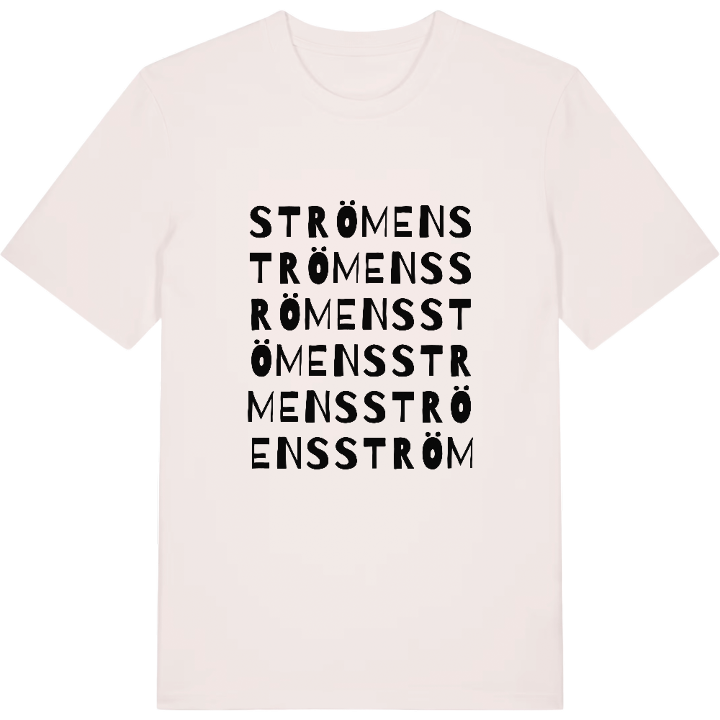Strömens ordlek t-shirt – t-shirt från PinShirt