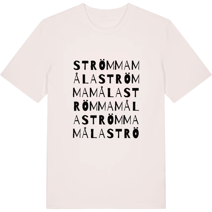 Strömmamåla ordlek t-shirt – t-shirt från PinShirt
