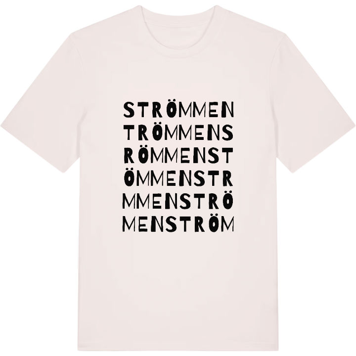 Strömmen ordlek t-shirt – t-shirt från PinShirt