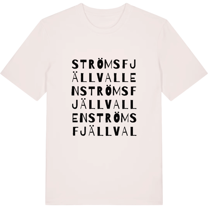 Strömsfjällvallen ordlek t-shirt – t-shirt från PinShirt