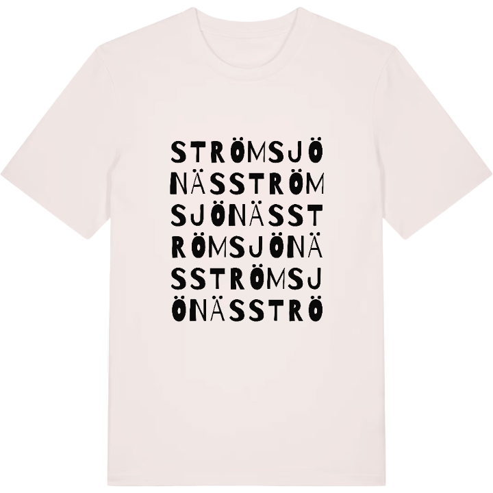 Strömsjönäs ordlek t-shirt – t-shirt från PinShirt