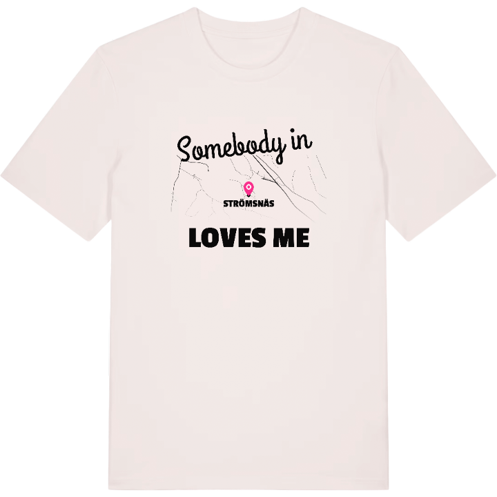 Någon i Strömsnäs älskar mig t-shirt – t-shirt från PinShirt