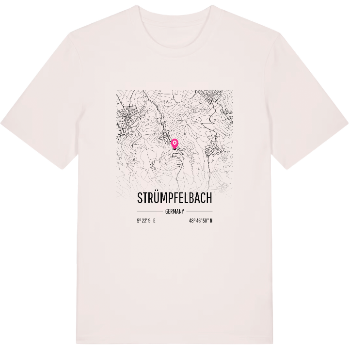 Strümpfelbach karta t-shirt – t-shirt från PinShirt