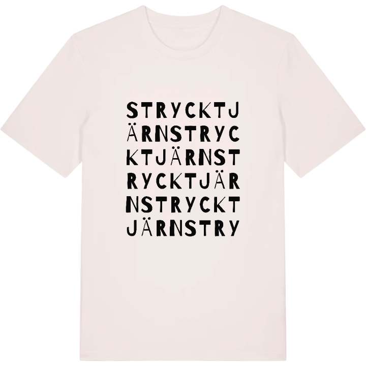 Strycktjärn ordlek t-shirt – t-shirt från PinShirt
