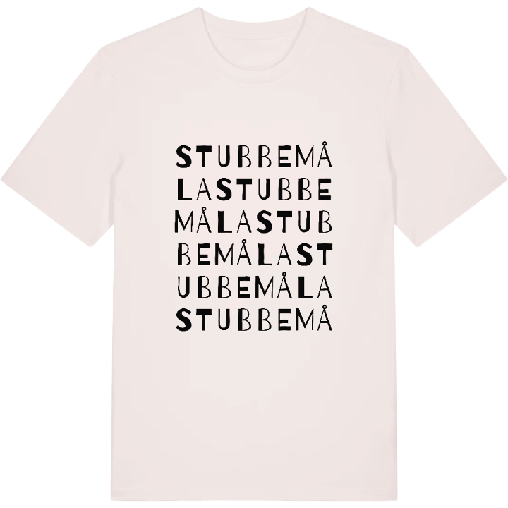 Stubbemåla ordlek t-shirt – t-shirt från PinShirt