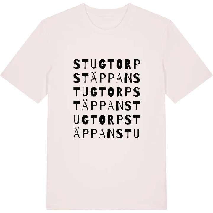 Stugtorpstäppan ordlek t-shirt – t-shirt från PinShirt