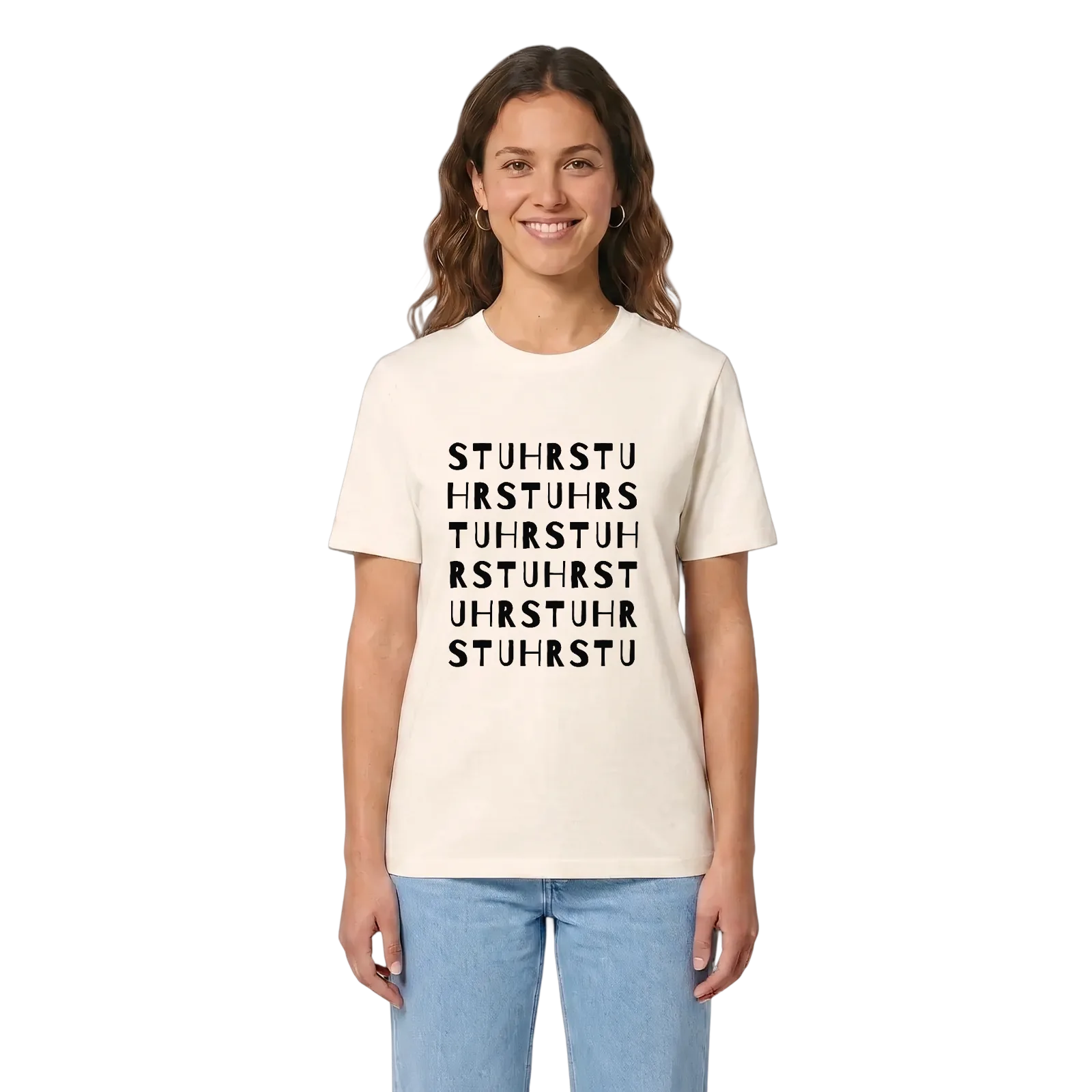 Stuhr ordlek t-shirt – Vintage White, i miljö