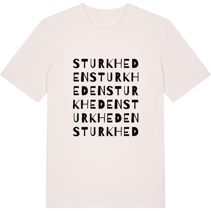 Sturkheden ordlek t-shirt – t-shirt från PinShirt