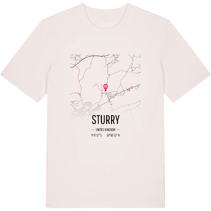 Sturry karta t-shirt – t-shirt från PinShirt