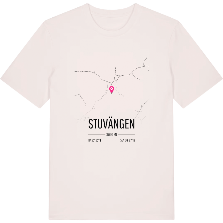Stuvängen karta t-shirt – t-shirt från PinShirt